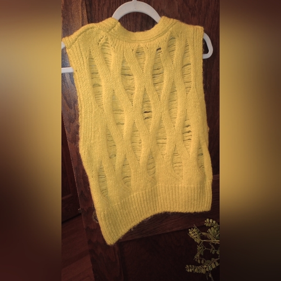 Zara Knit V-Neck Sweater Vest - Picture 3 of 4